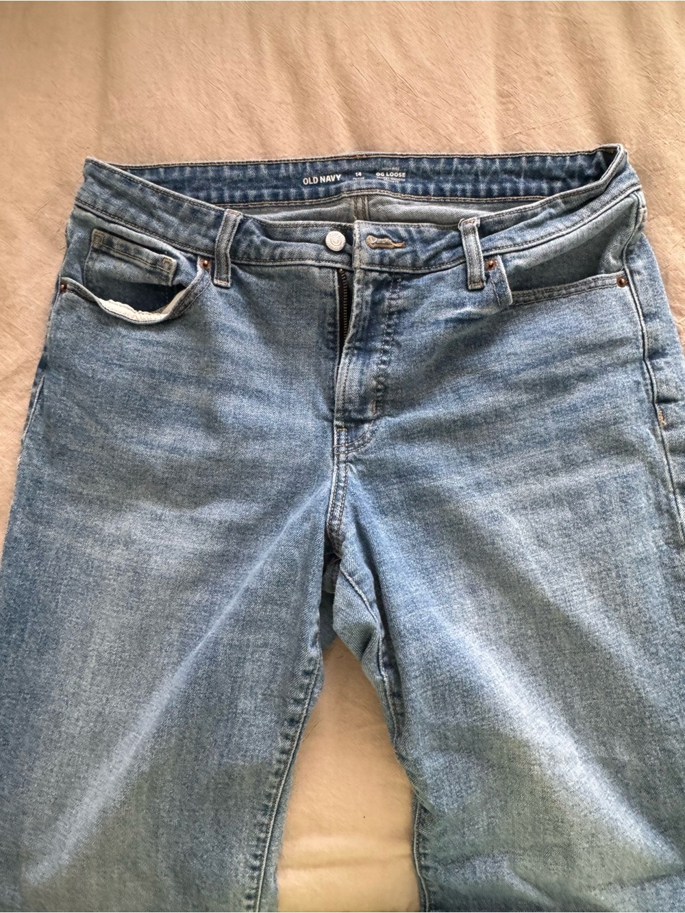 Old Navy Light Blue High-Rise OG Loose Jeans